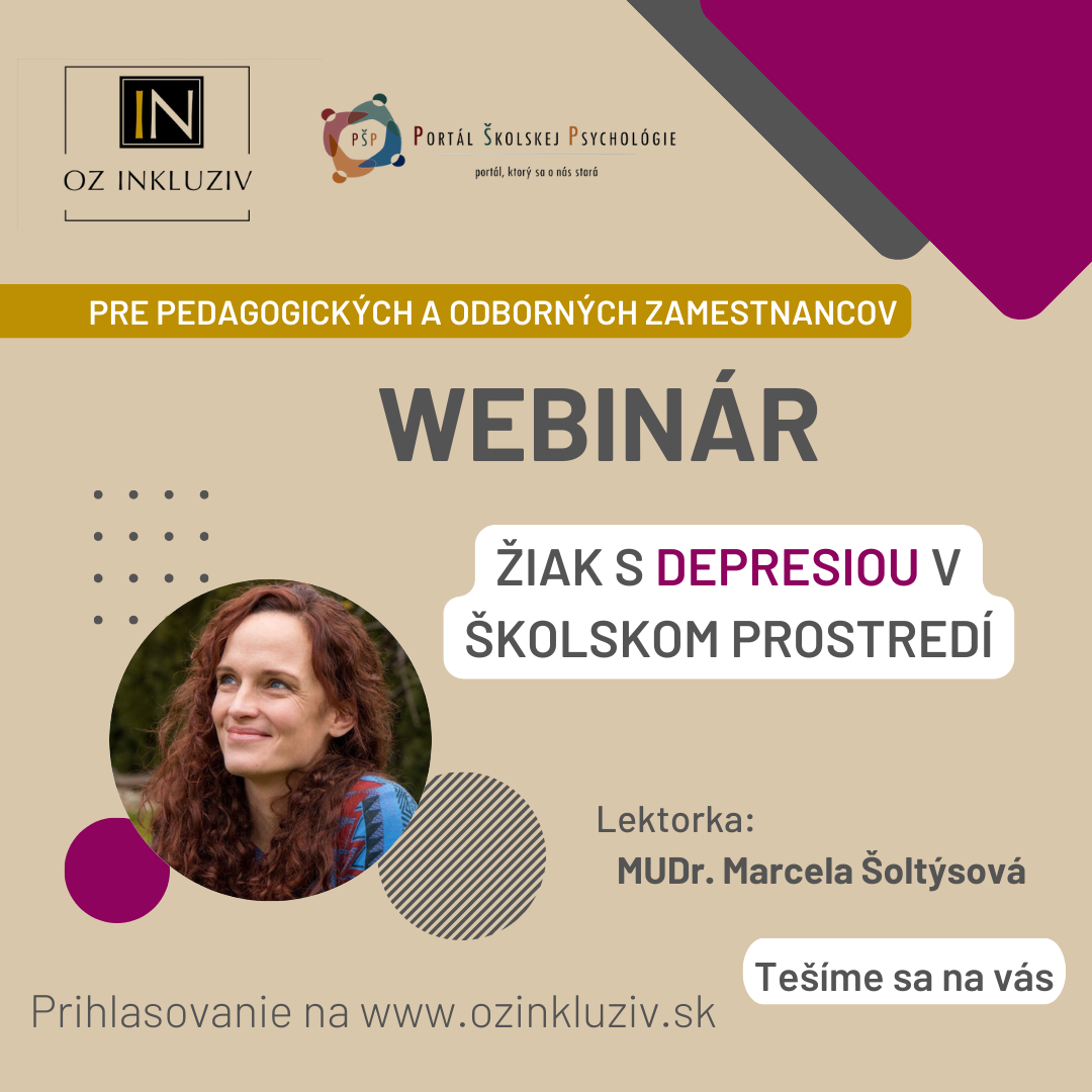 Žiak s depresiou v školskom prostredí