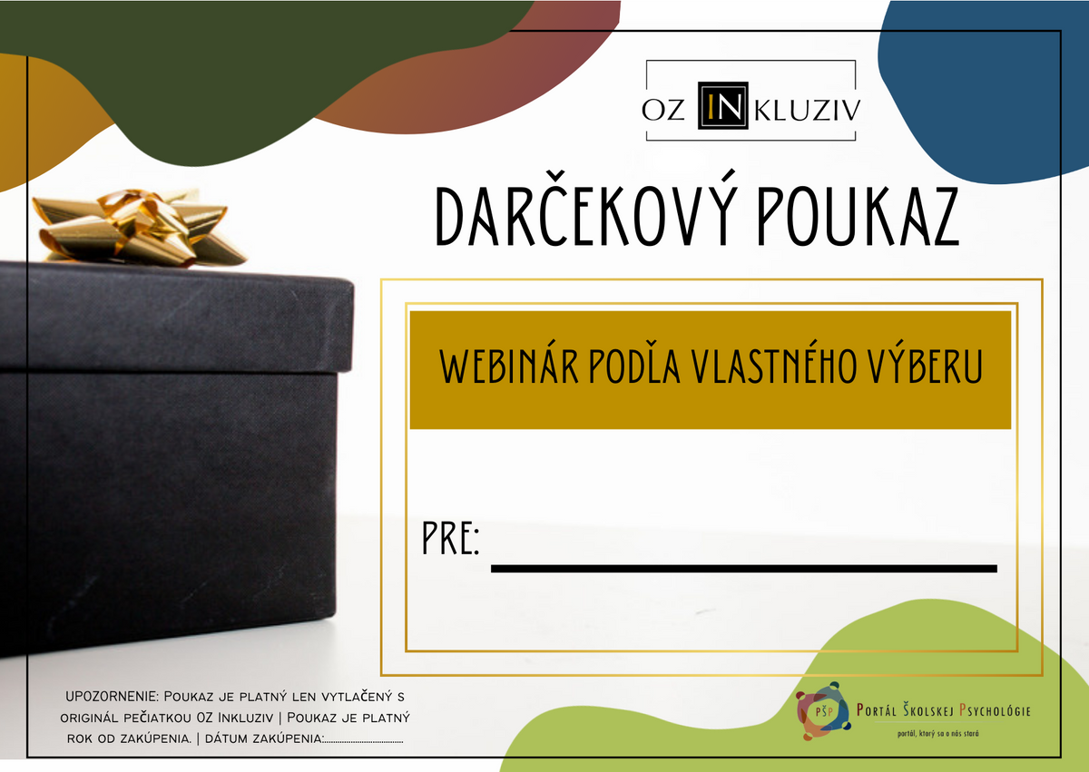 Webinár z ponuky OZ Inkluziv
