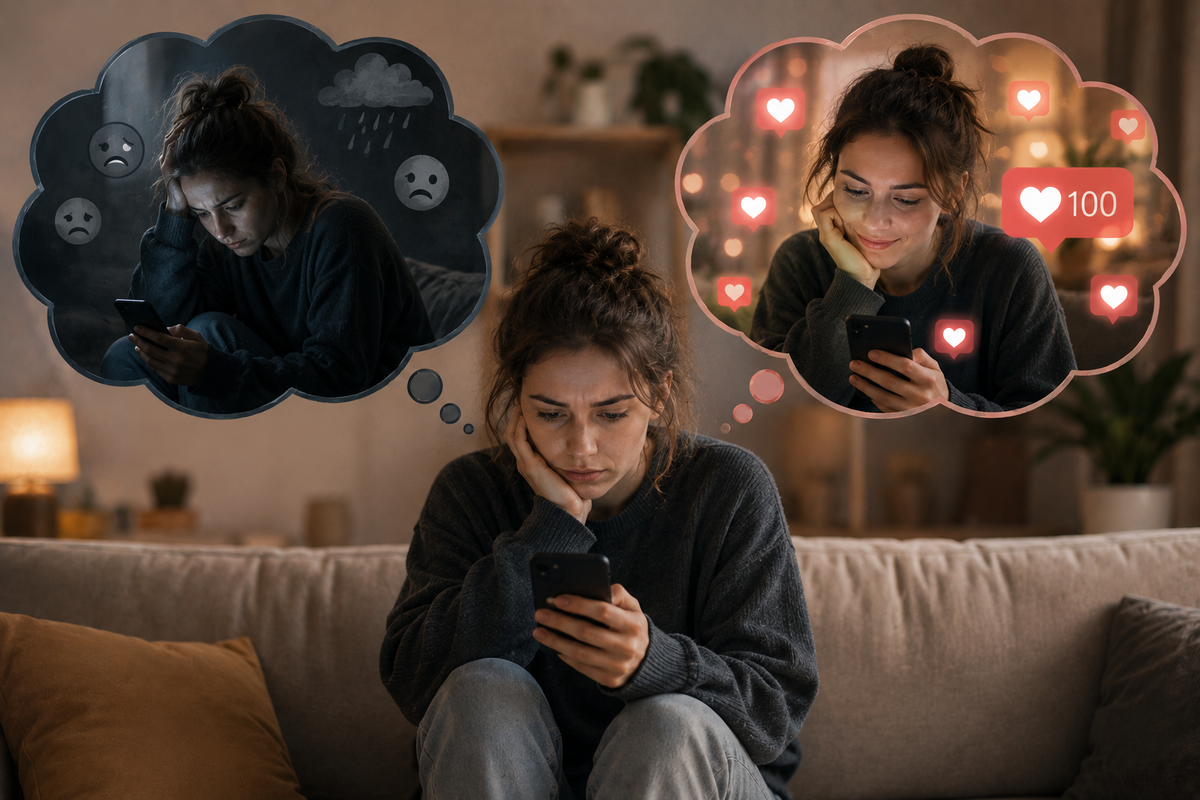 Why a "like" hits harder when you're feeling low