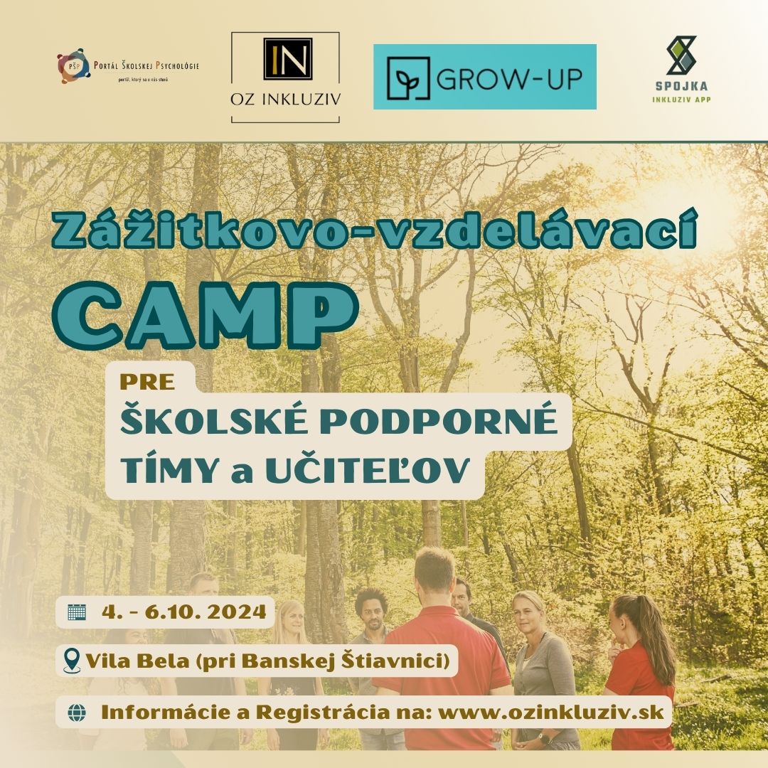 CAMP 2024 pre školské podporné tímy a učiteľov
