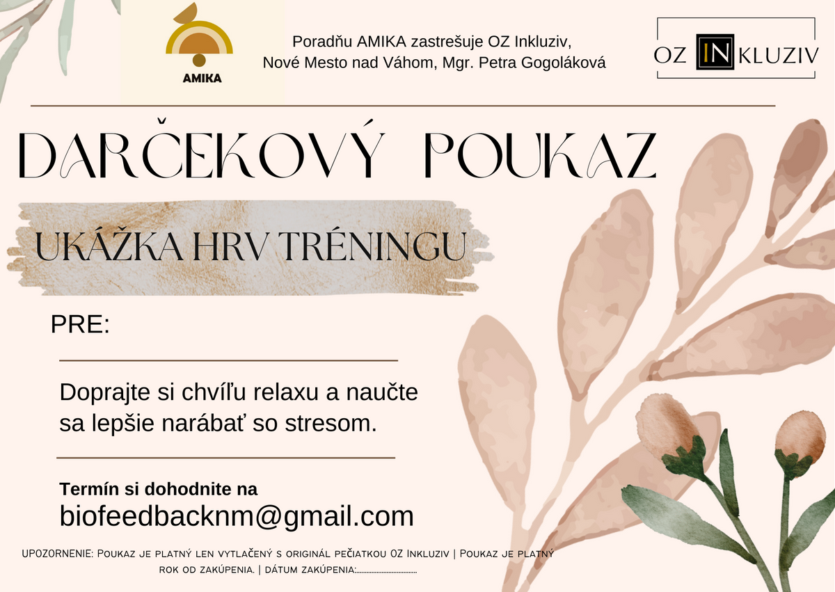 BIOFEEDBACK: HRV - Merania variability srdcovej frekvencie