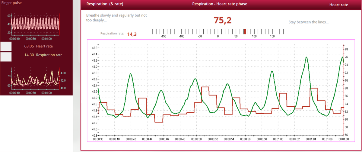 BIOFEEDBACK: HRV - Merania variability srdcovej frekvencie