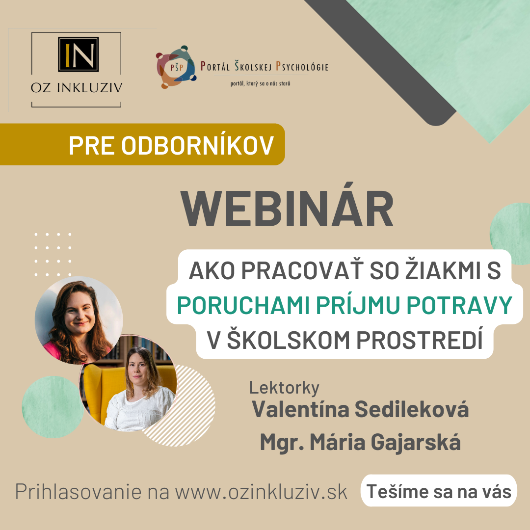 Ako pracovať so žiakom s poruchami príjmu potravy v školskom prostredí