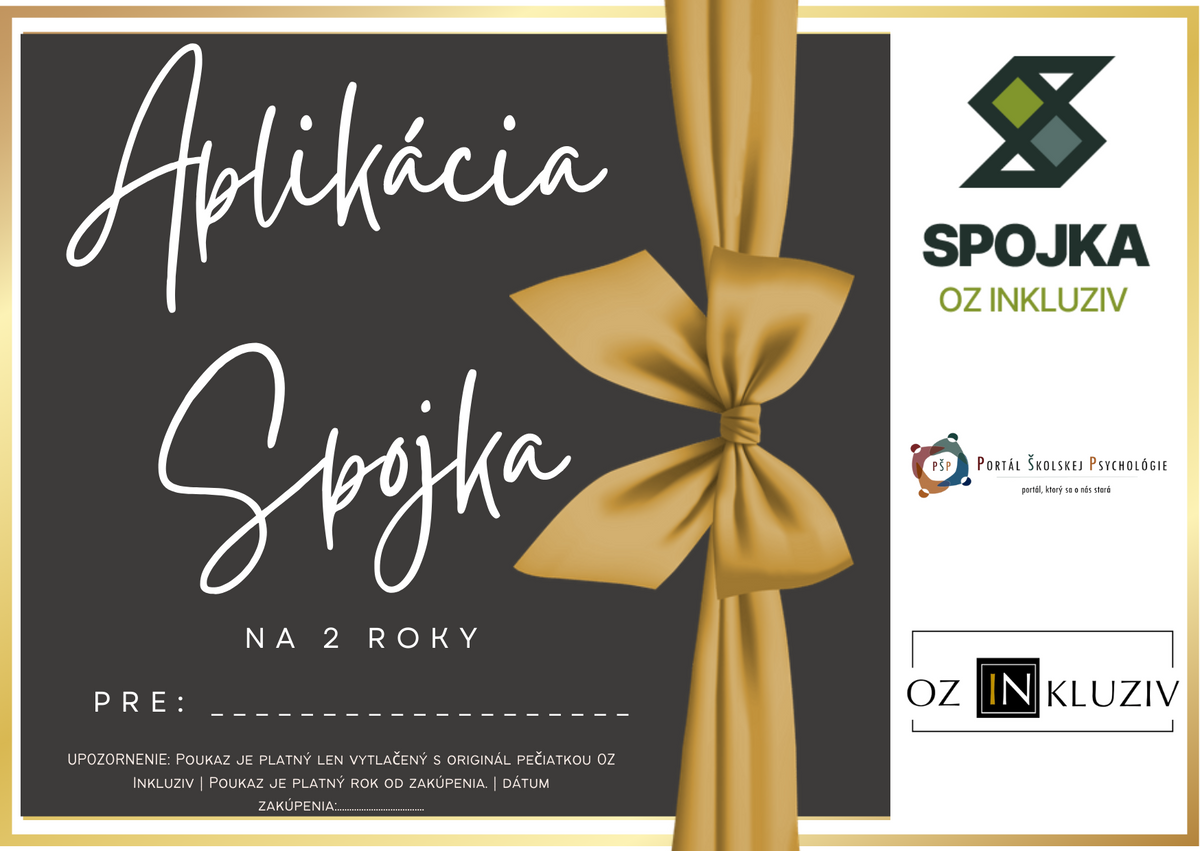 Aplikácia SPOJKA na 2 roky