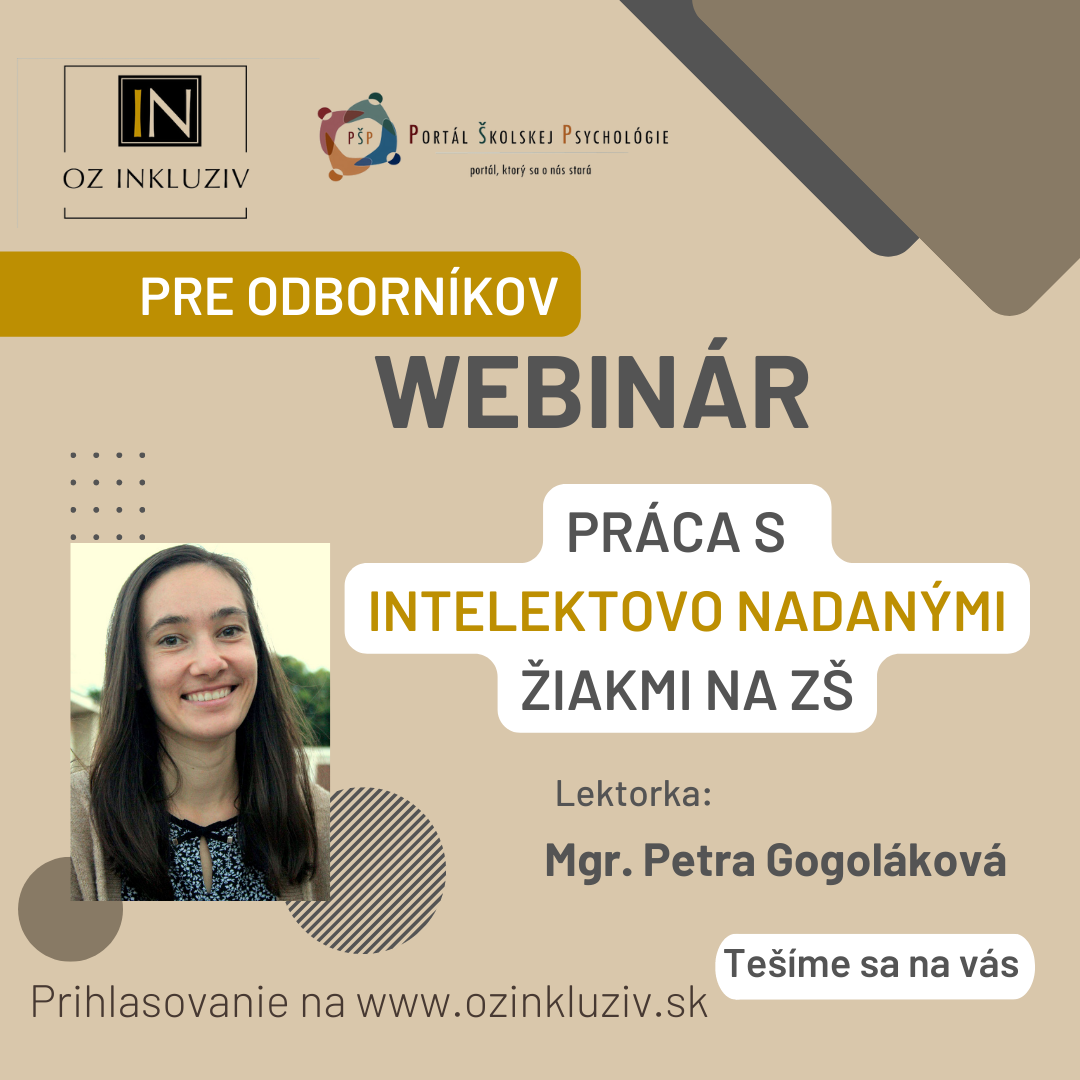 Práca s intelektovo nadanými žiakmi na ZŠ