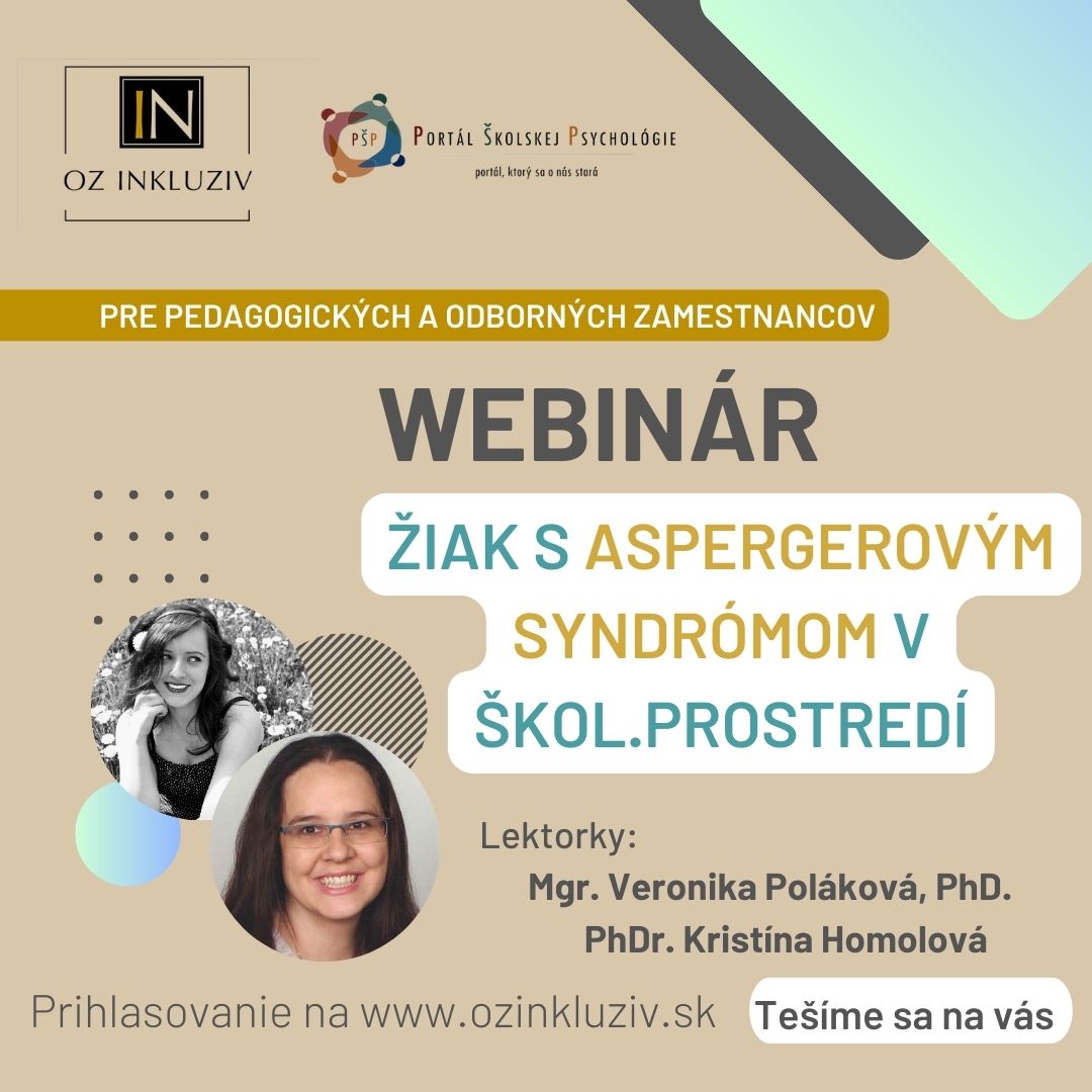 Žiak s Aspergerovým syndrómom v školskom prostredí