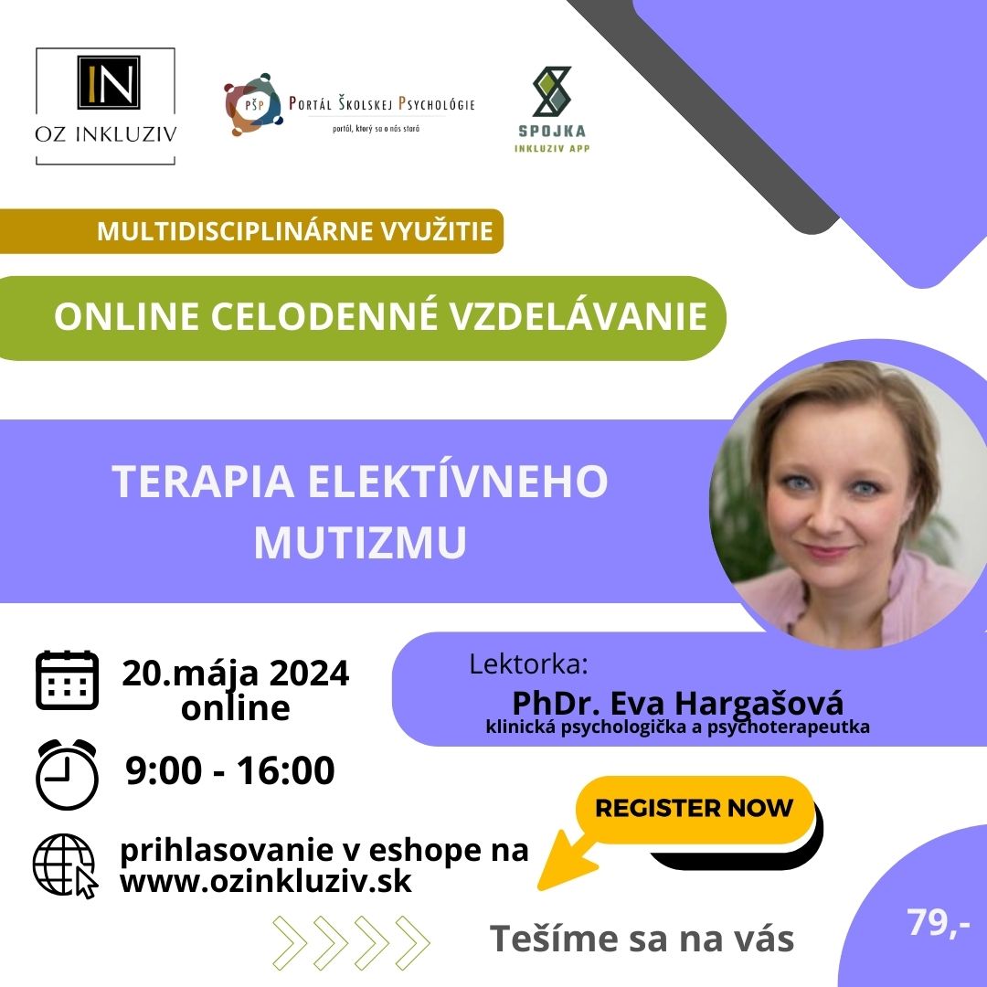 Celodenné vzdelávanie - Terapia elektívneho mutizmu