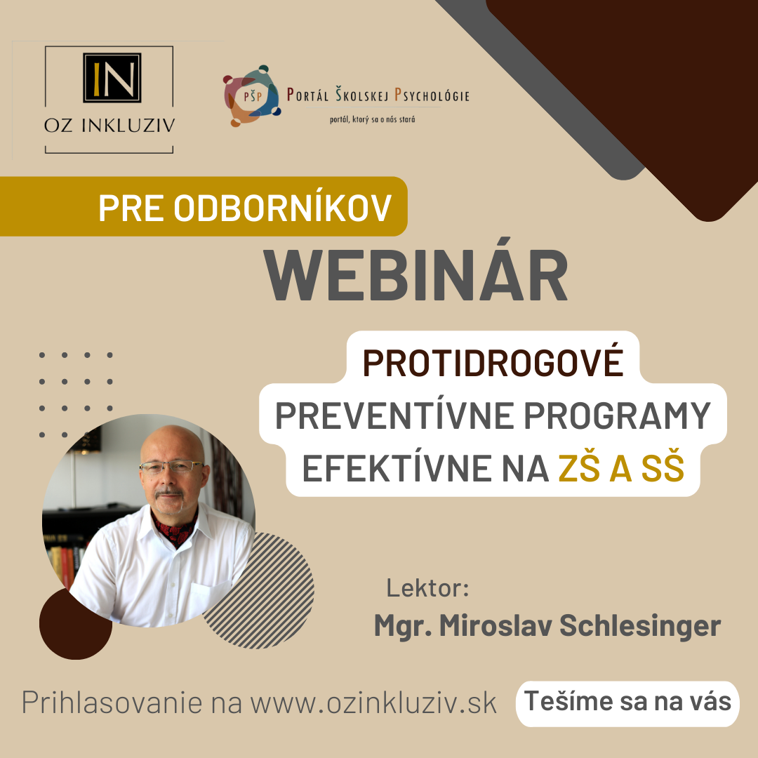 Protidrogové preventívne programy efektívne na ZŠ a SŠ